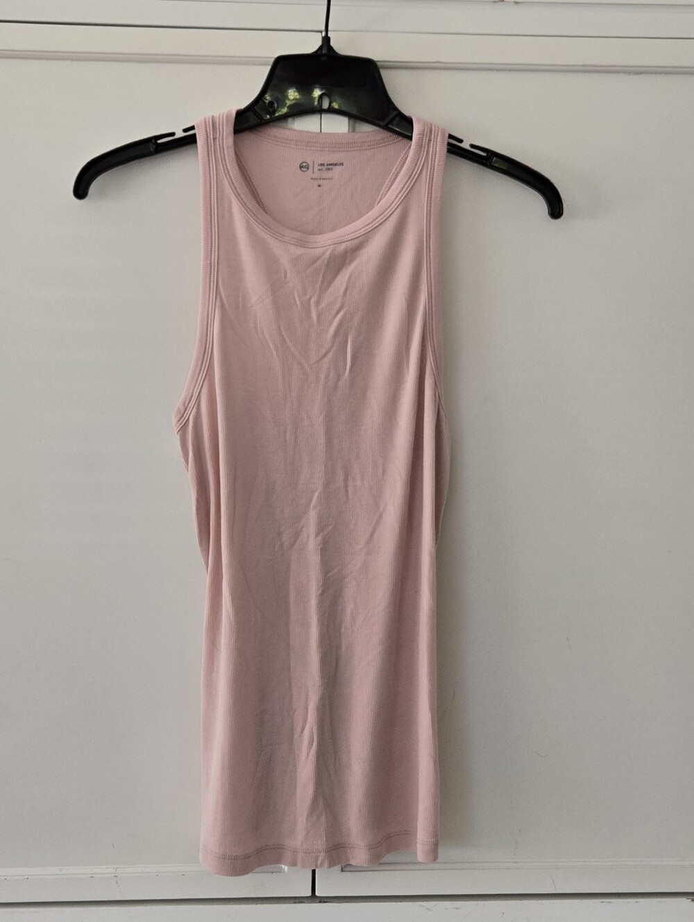 NWOT AG Adriano Goldschmied Light Pink Scoop Neck Tank